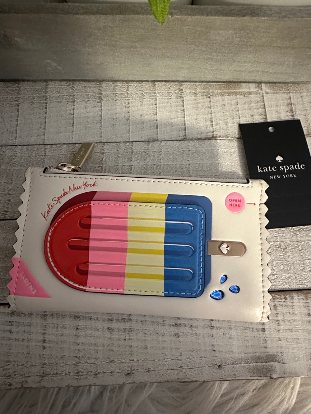 Nwt Kate spade small slim snack bar popsicle wallet - Picture 2 of 9